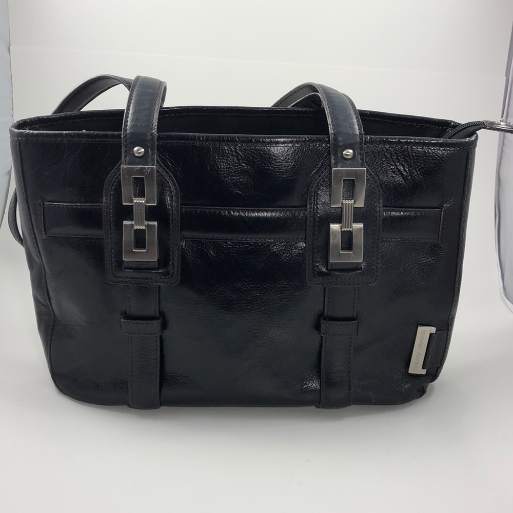 Etienne Aigner Black Purse silver embellishments